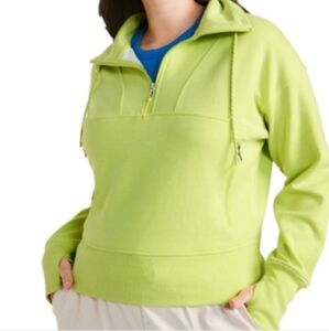 Old Navy Neon Lime Half-Zip Dynamic Fleece